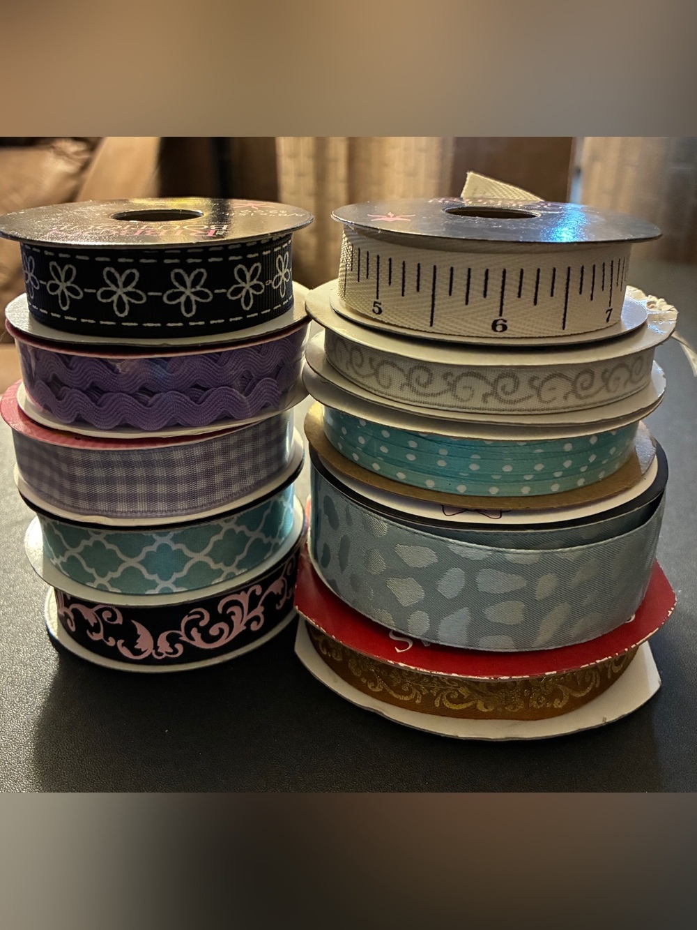 Mixed Decorative Ribbon Bundle - Assorted Patterns & Pastel Colors